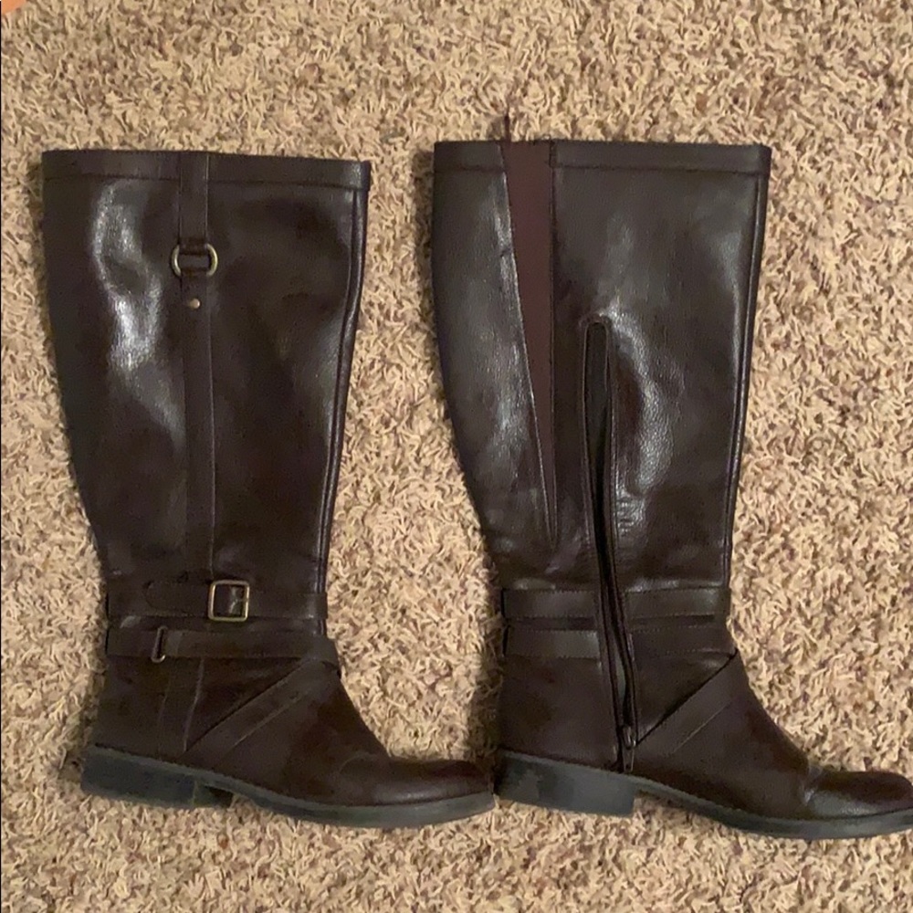 Wide-calf Old Navy faux Leather Boots